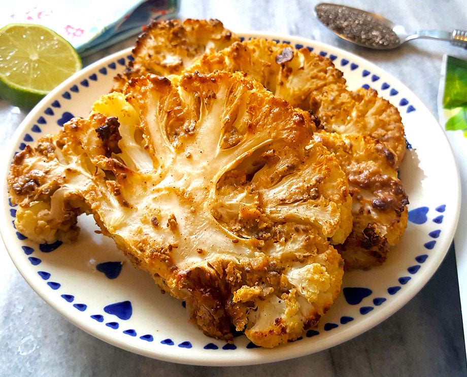 oriental inspired cauliflower steaks