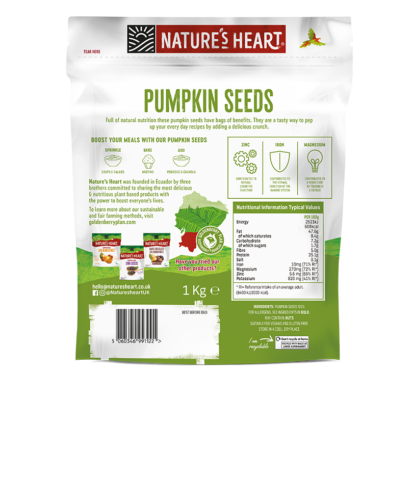 Pumpkin Seeds Back Of Pack