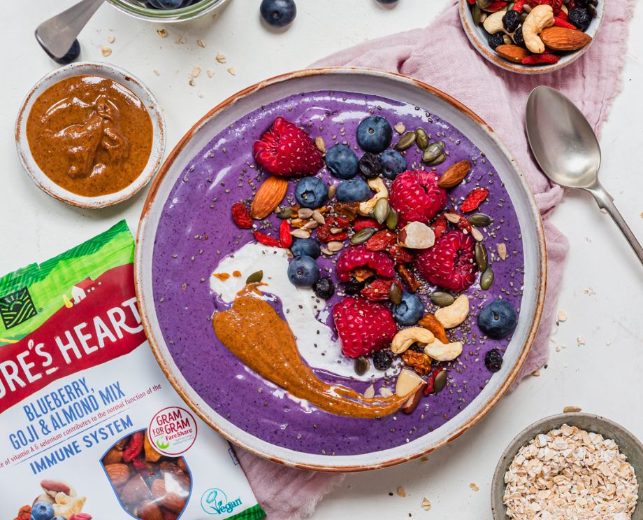 Blueberry Muffin Smoothie Bowl